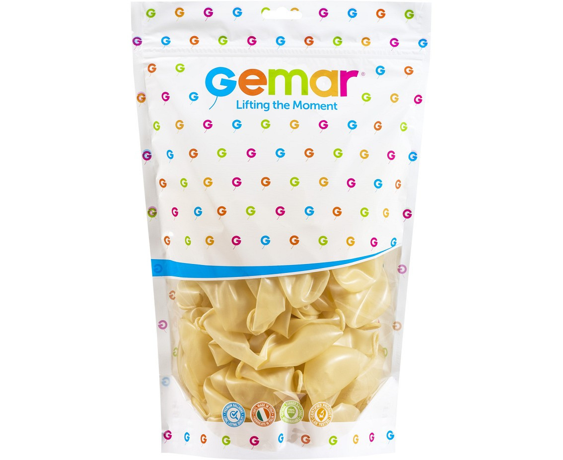 Balloons Gemar 13", pastel transparent, 50pcs