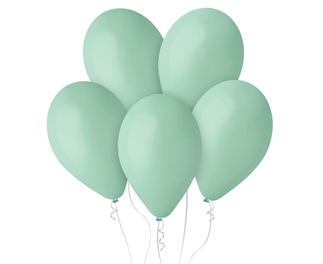 Balloons Gemar 13", pastel turquoise-green macaron, 50pcs
