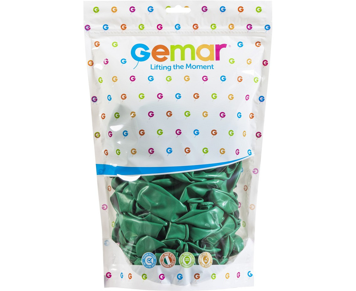 Balloons Gemar 13", pastel winter green, 50pcs