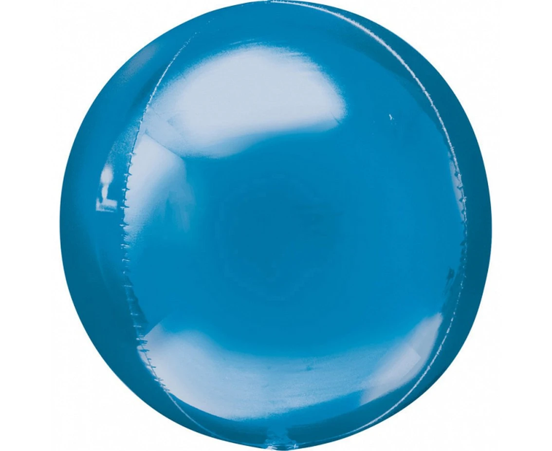 Foil balloon ORBZ - Ball blue / 1 pcs. EOL