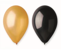 Metallic balloons 10", gold and silver, 5 pcs