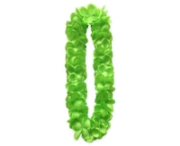 Hawaiian flower lei satin, green