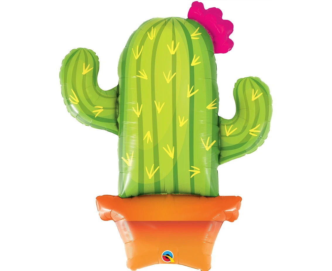 Foil balloon 39 inches QL SHP Potted Cactus EOL
