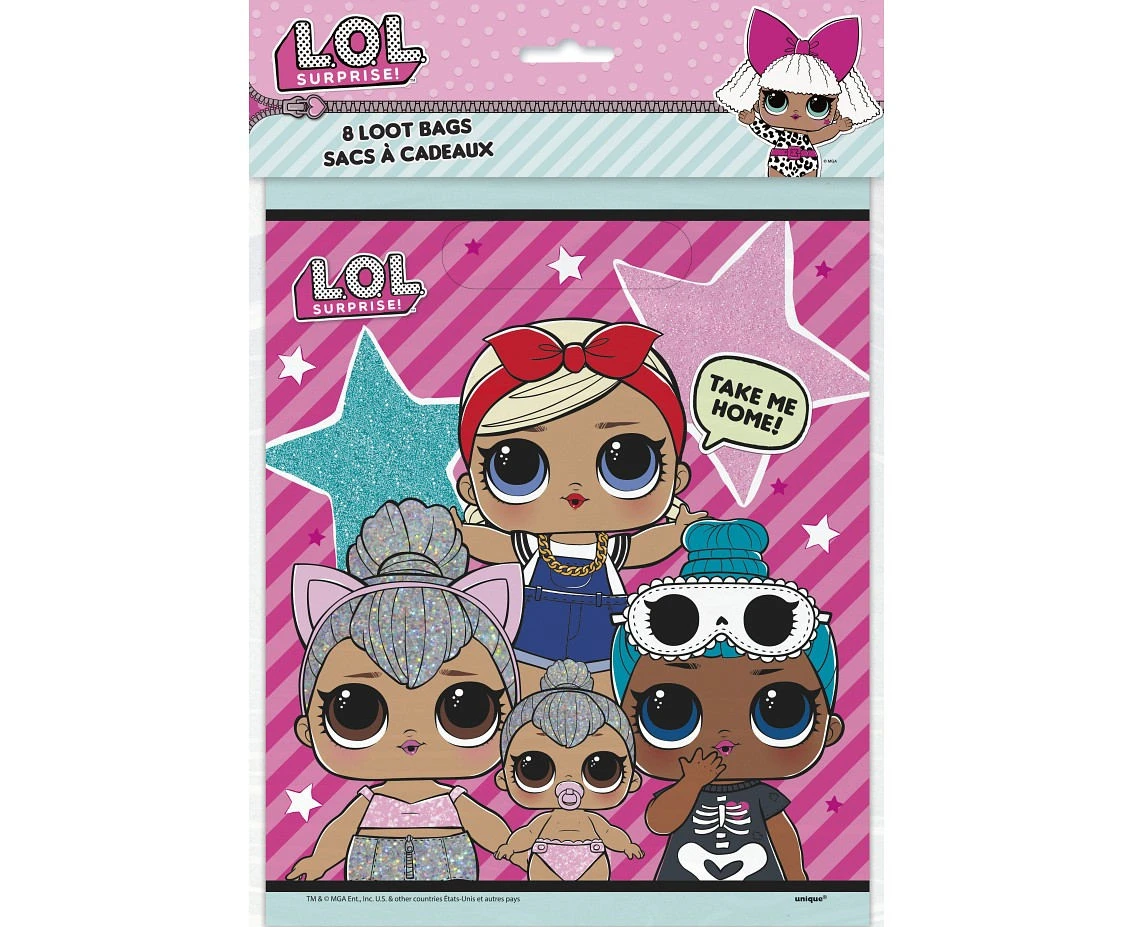LOL SURPRISE loot bags, 8 pcs