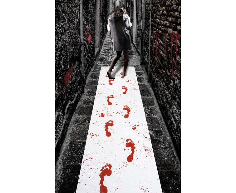 Blood Prints carpet, 450 x 60 cm