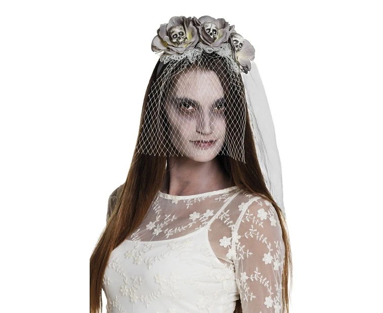 Zombie skull tiara