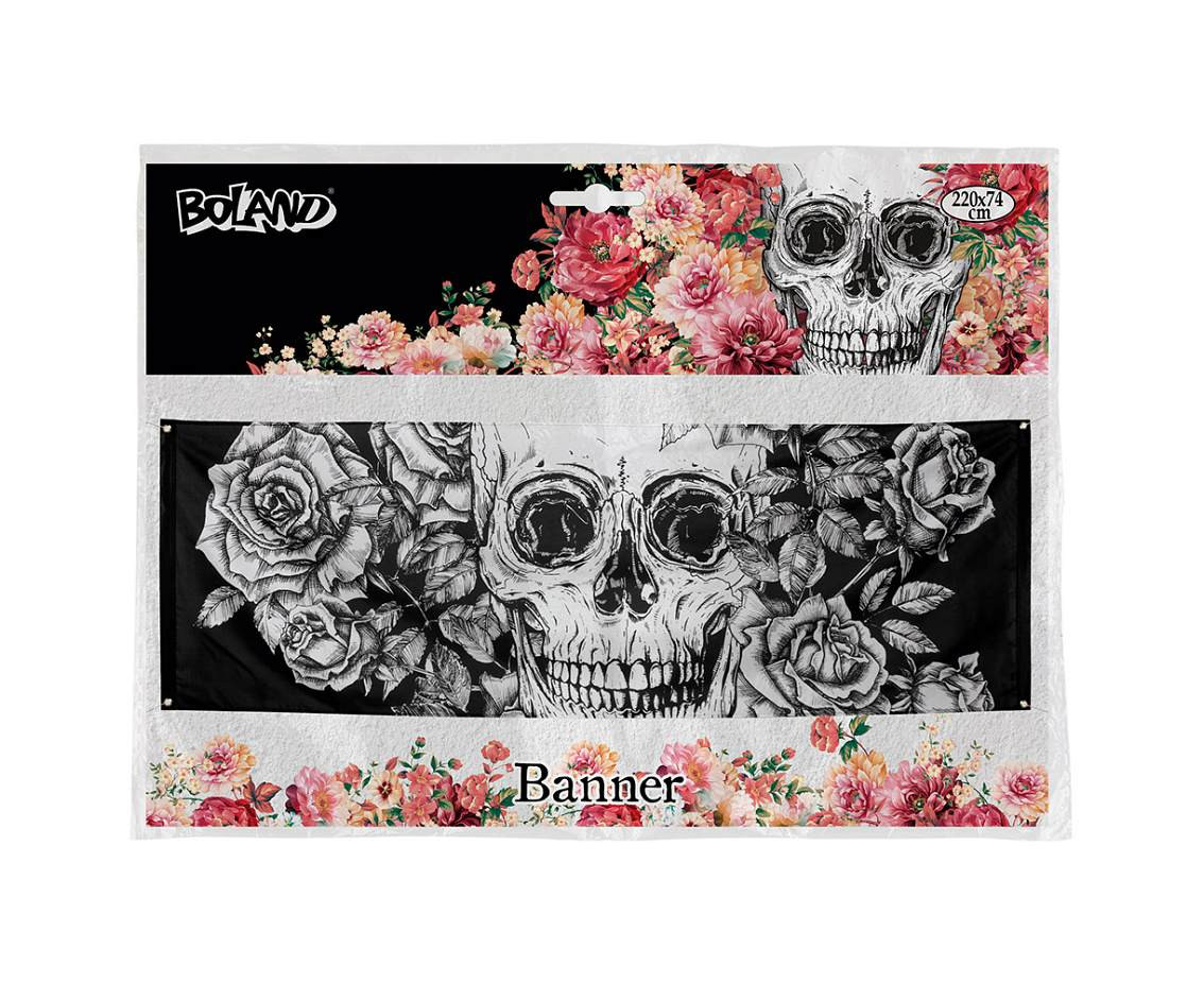 Day of Dead banner, 74 x 220 cm EOL