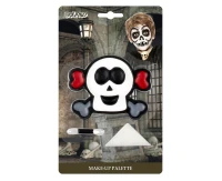 Make-up kit Skull (grease face paint, sponge, applicator)
