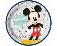 Paper plates MICKEY AWESOME MOUSE, 23 cm, 8 pcs EOL