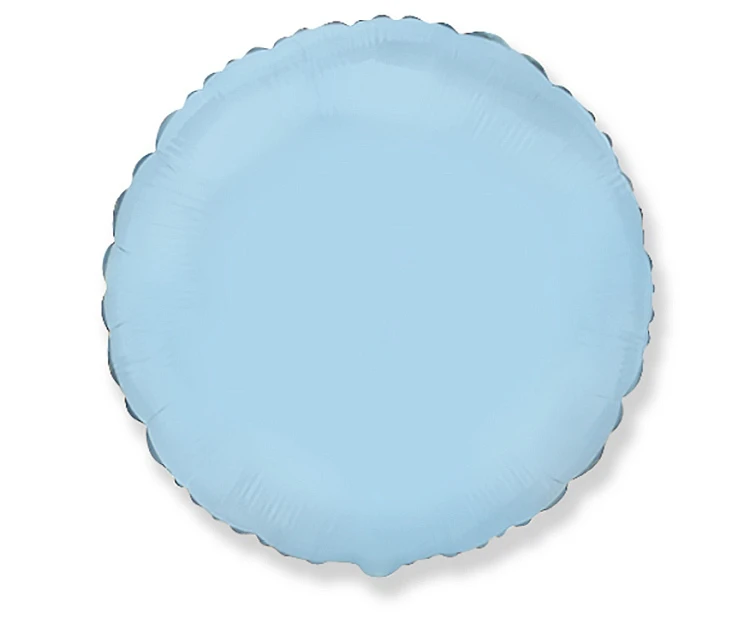 Foil balloon 18" FX round, powder blue