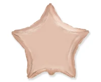 Foil balloon 18" FX - Star (pink and gold),  unpacked (flat)