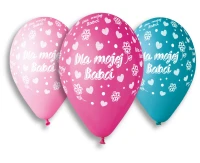 Balloons Gemar 13", premium helium dla mojej babci, 5pcs