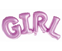 Foil balloons Girl, pink, 73 cm EOL