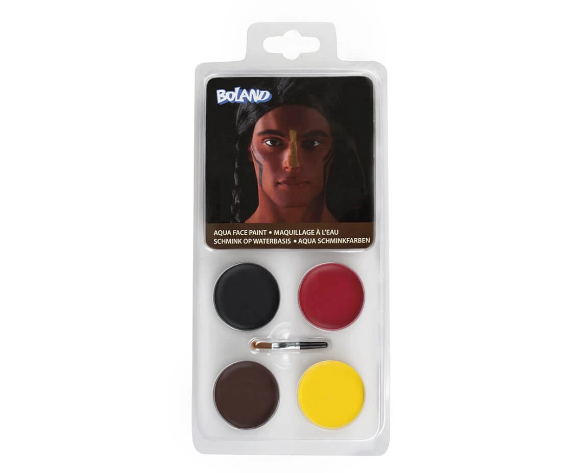 Indian face paint (4 jars, applicator)