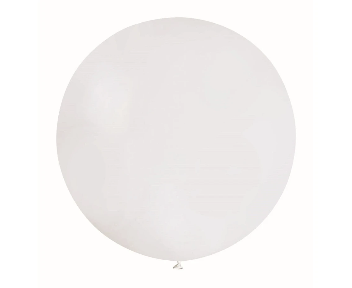 Balloons Gemar, ball pastel 0.80m white, 1pc