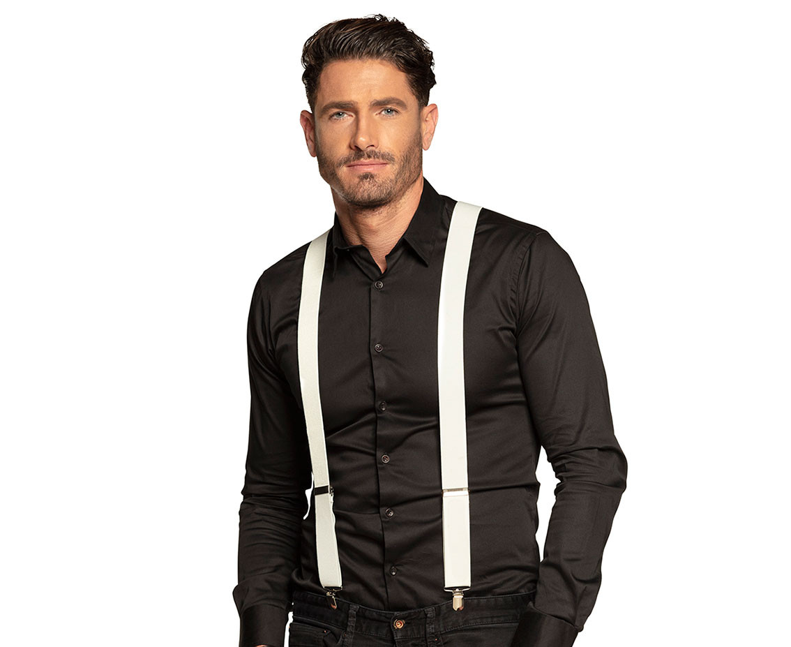 Suspenders white