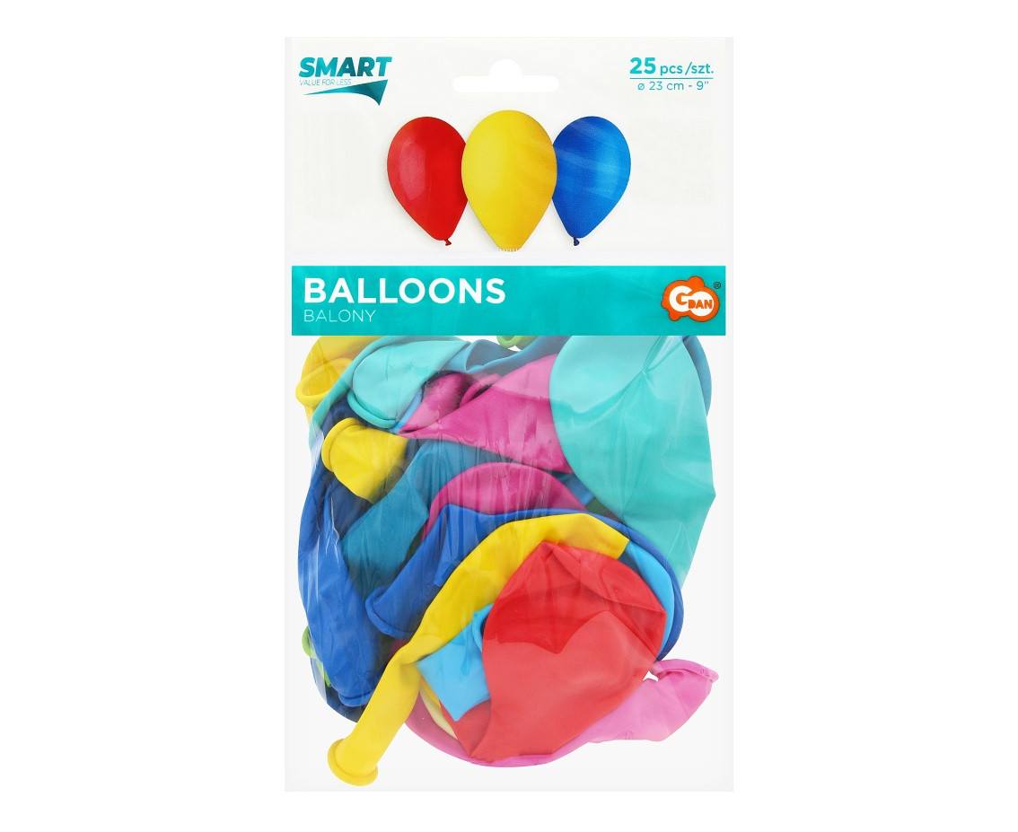 Balloons A80 9", pastel colours assorted / 25 pcs.