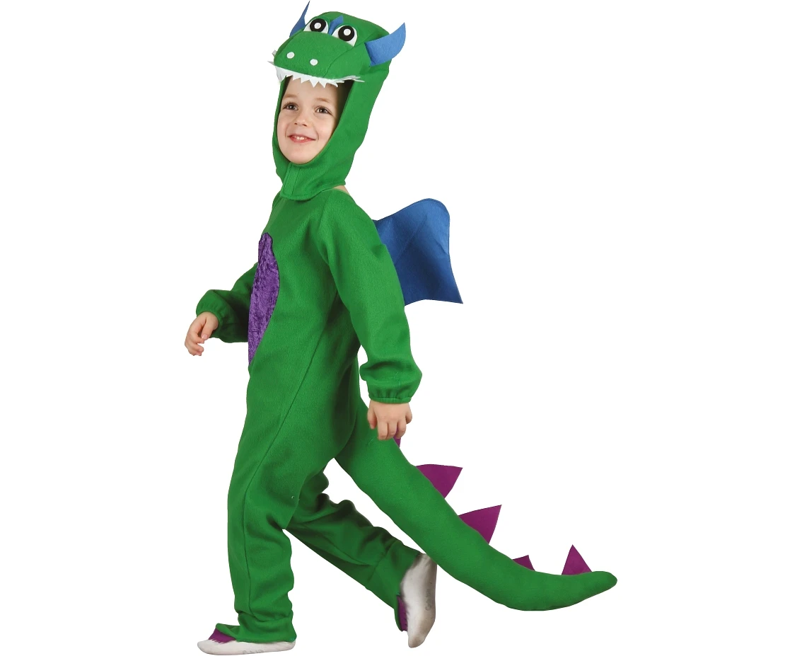 Dinosaur role-play set for kids (hood, jumpsuit, wings), size 92/104 cm