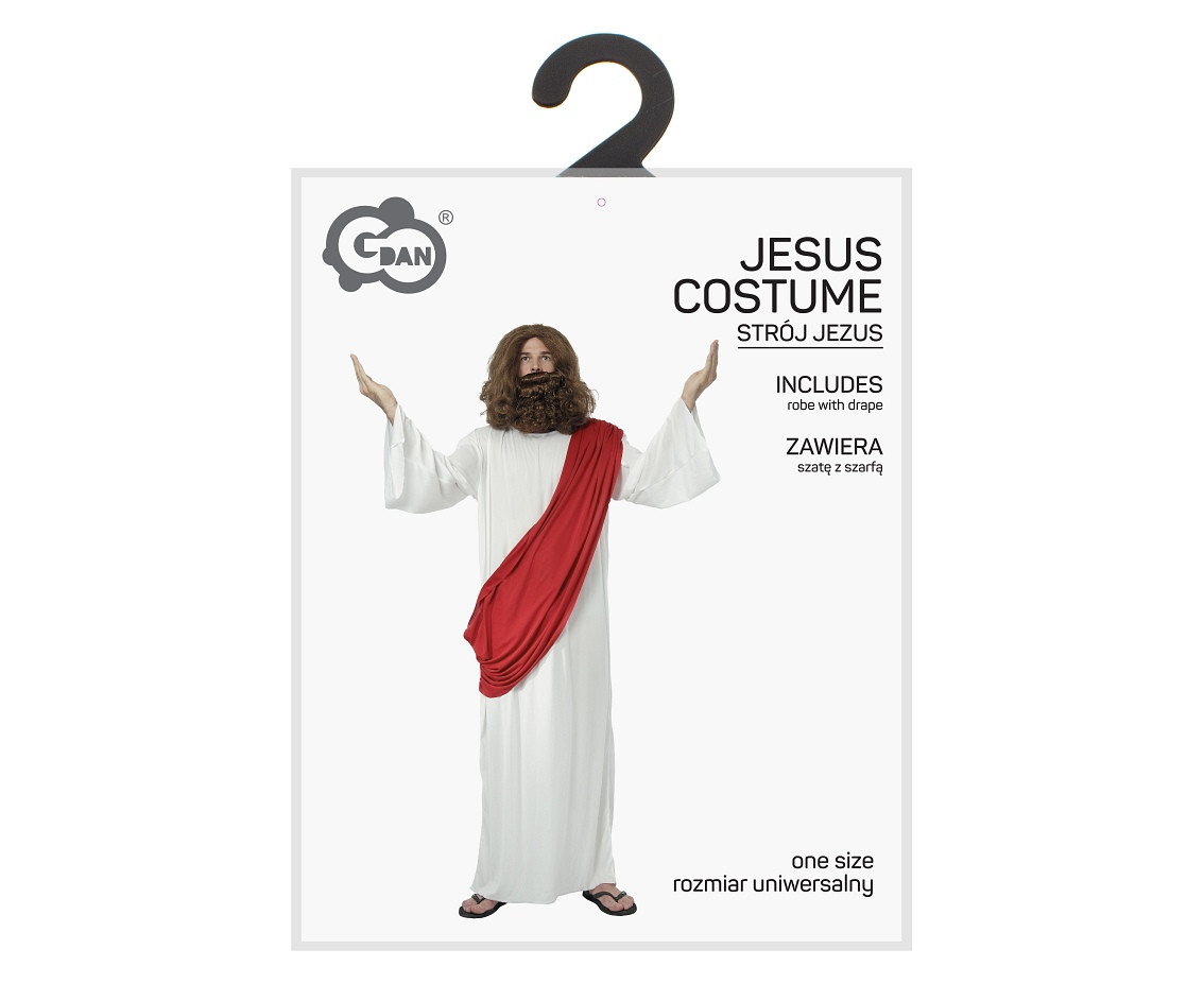 Jesus Costume for adult (robe with drape), one size