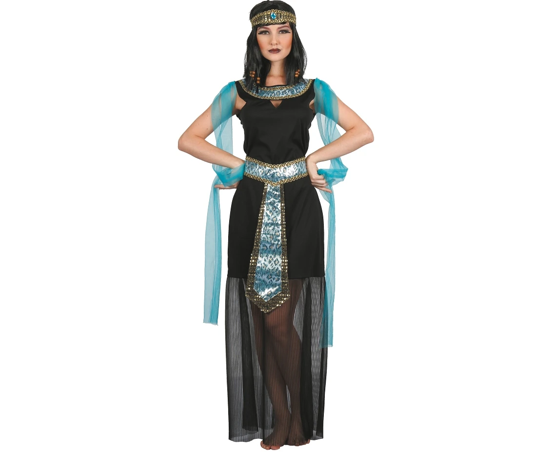 Role play-set for adult Egyptian Queen (dress, headpiece, belt), size M