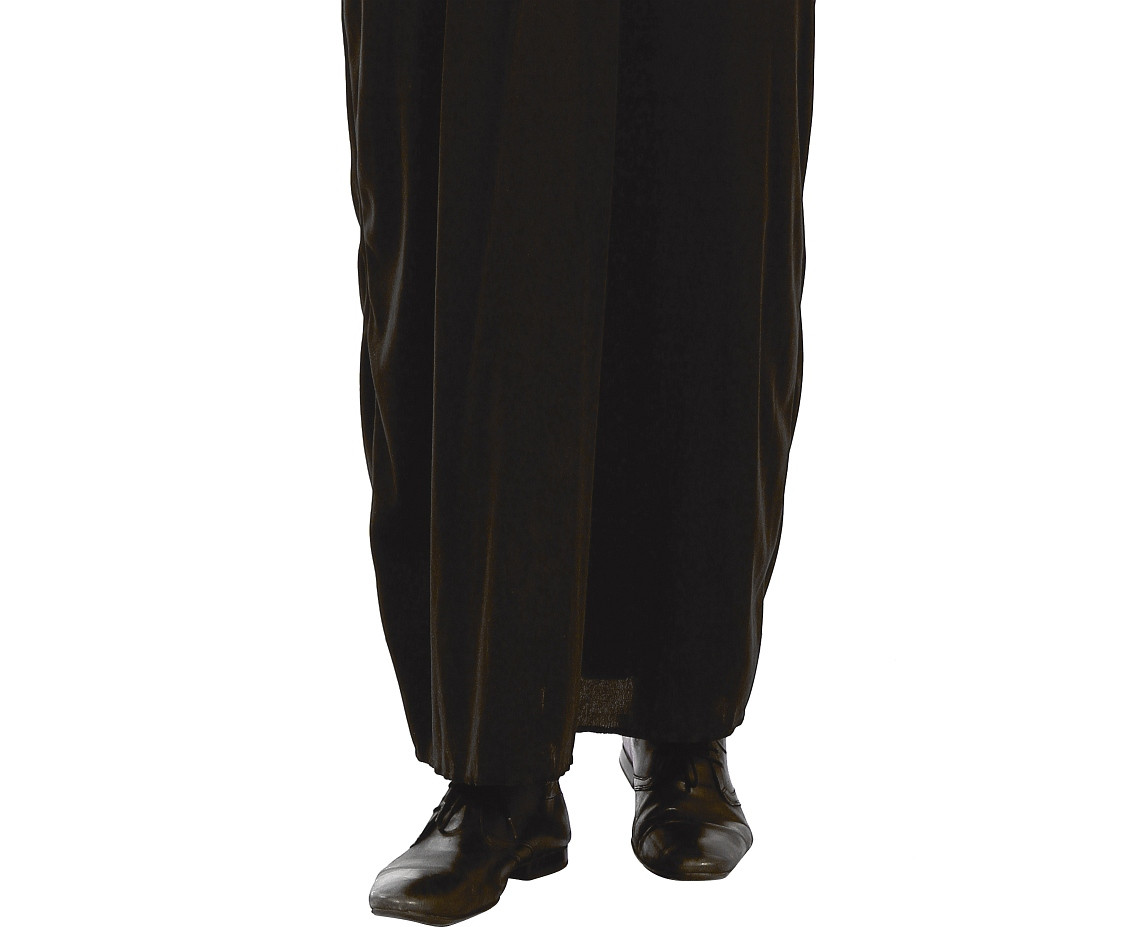 Priest role-play set for adult (toga with collar), size L