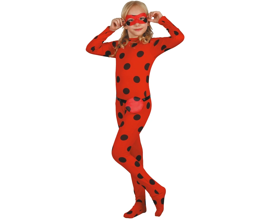 Ladybug role-play set for kids (jumpsuit, mask, pack), size 130/140 cm