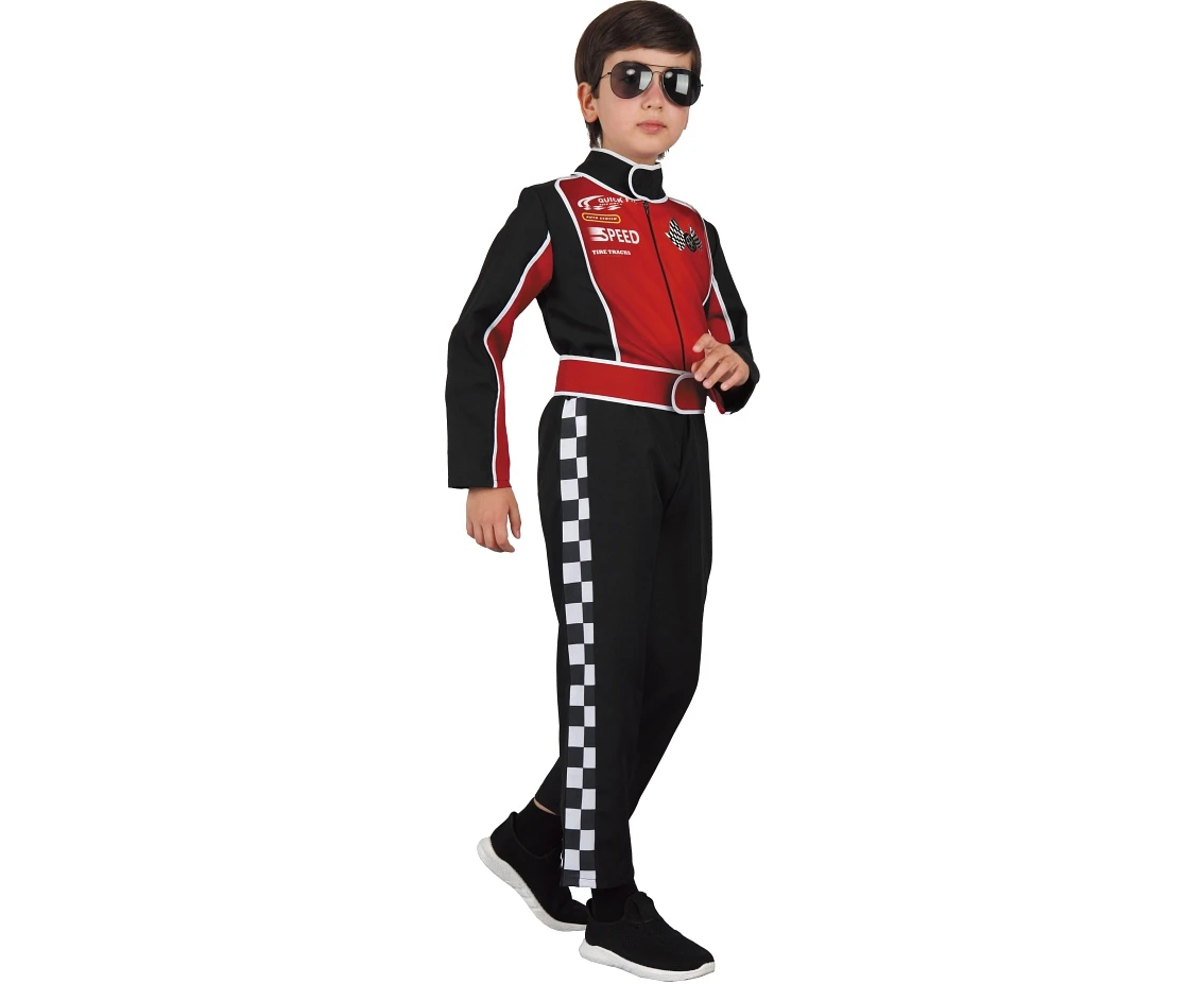 Racing Driver role-play set (jumpsuit, belt), size 120/130