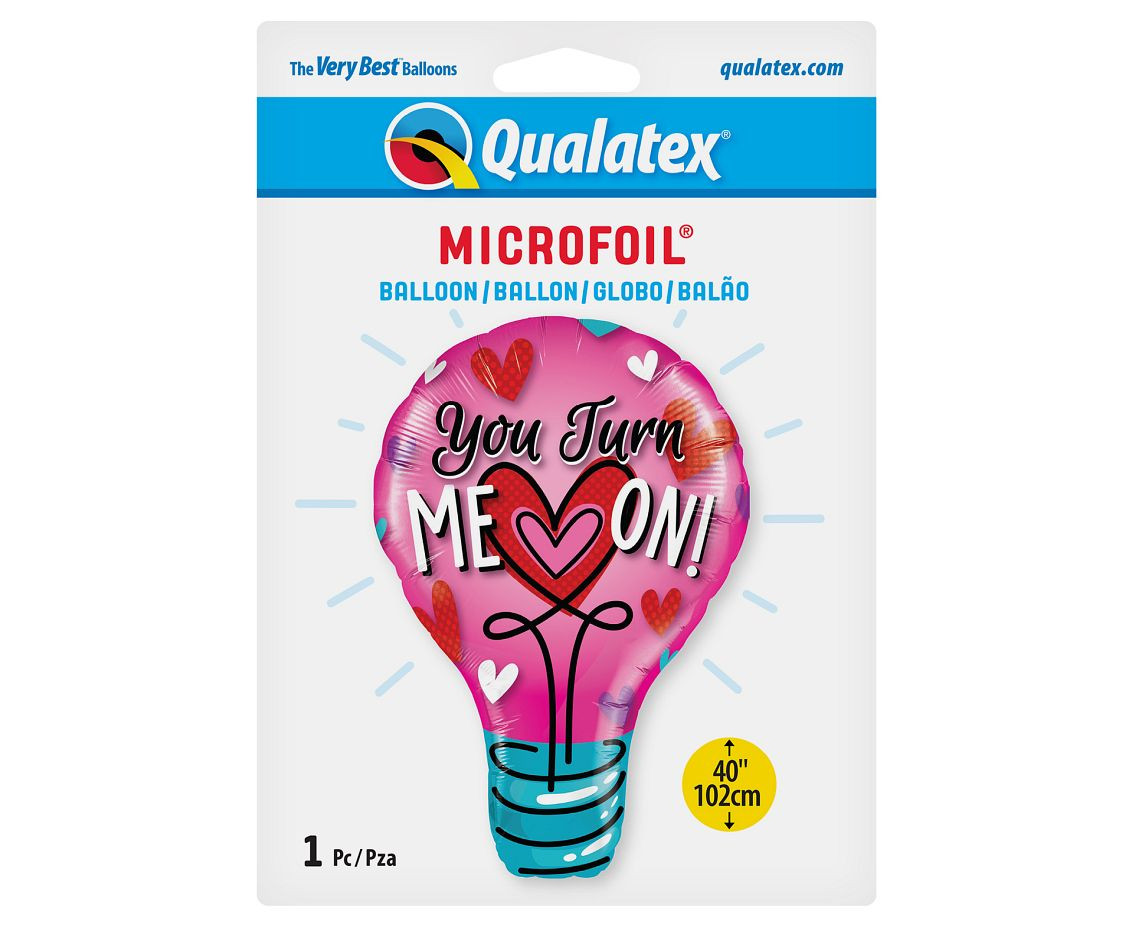 Foil balloon 40" QL SHP - You turn me on EOL