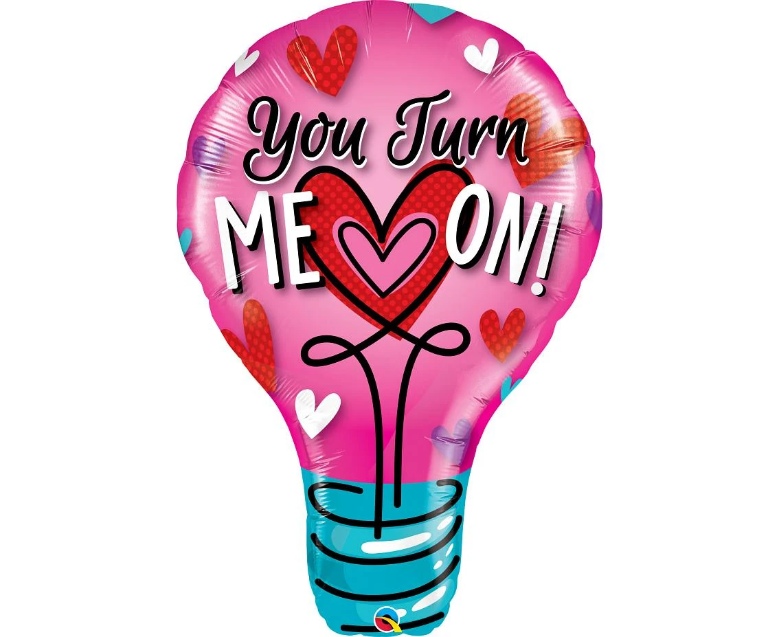 Foil balloon 40" QL SHP - You turn me on EOL