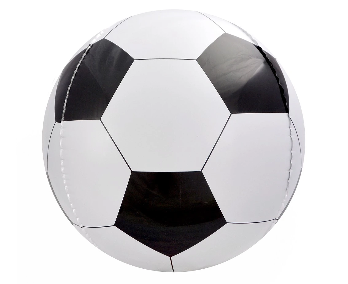 Foil Balloon 16" Foot Sphere-Shape black and white