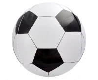 Foil Balloon 16" Foot Sphere-Shape black and white