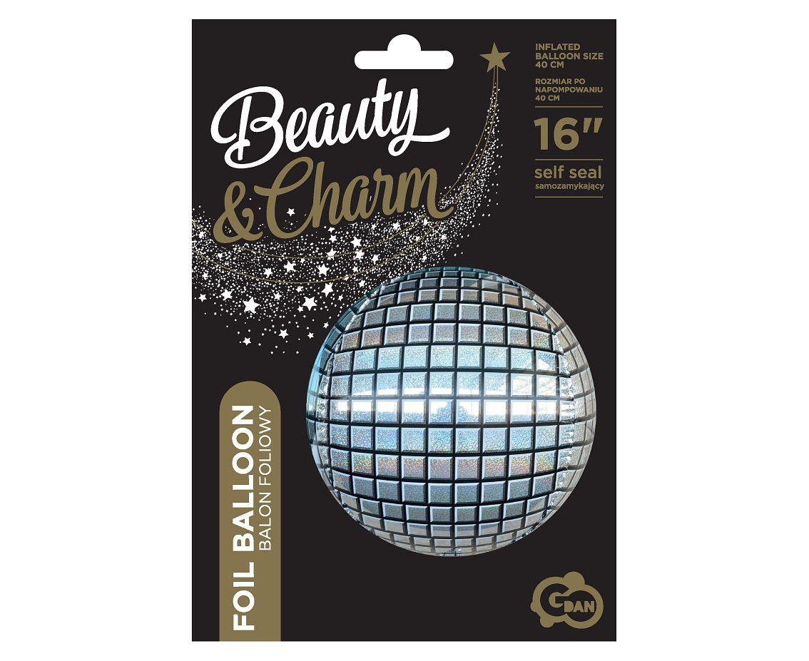 Foil Balloon 16" Sphere-Shape disco