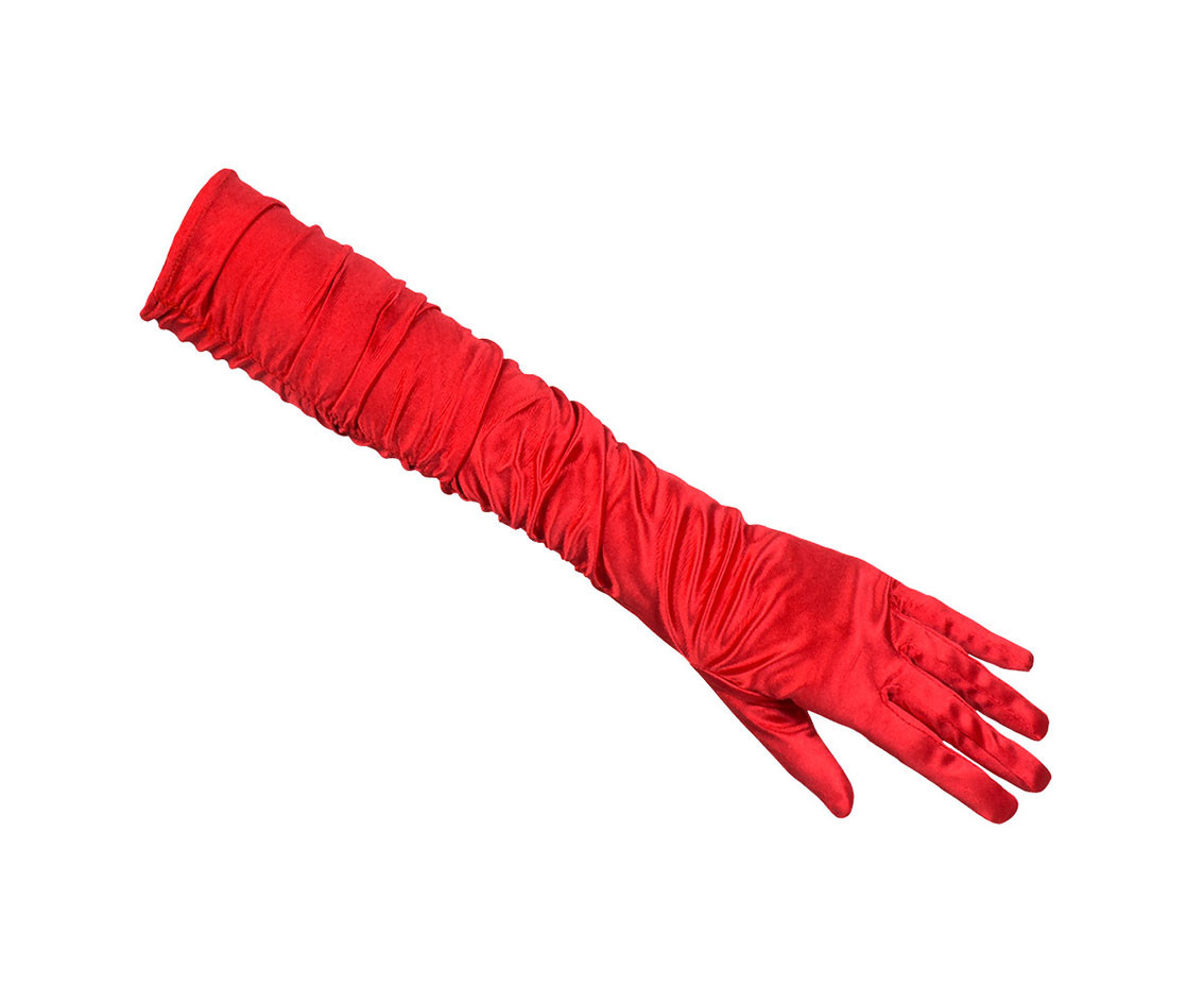 Gloves elbow Hollywood red