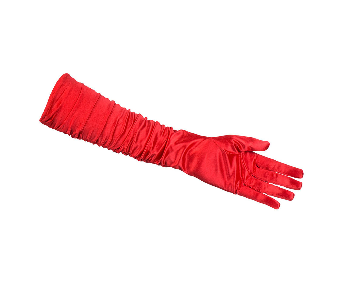 Gloves elbow Hollywood red