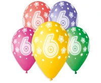 Balloons Gemar 13", pastel premium helium 6th, mix, 5pcs