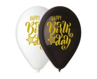 Balloons Gemar 13", pastel premium helium happy birthday, 5pcs EOL