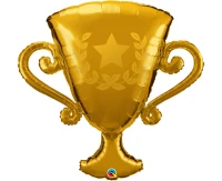 Foil balloon 39" QL, gold cup EOL