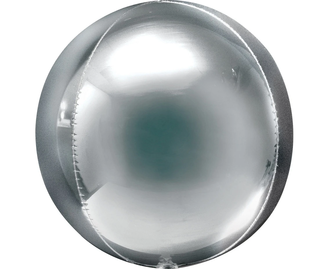 Foil balloon ORBZ Jumbo silver / 1 pc EOL