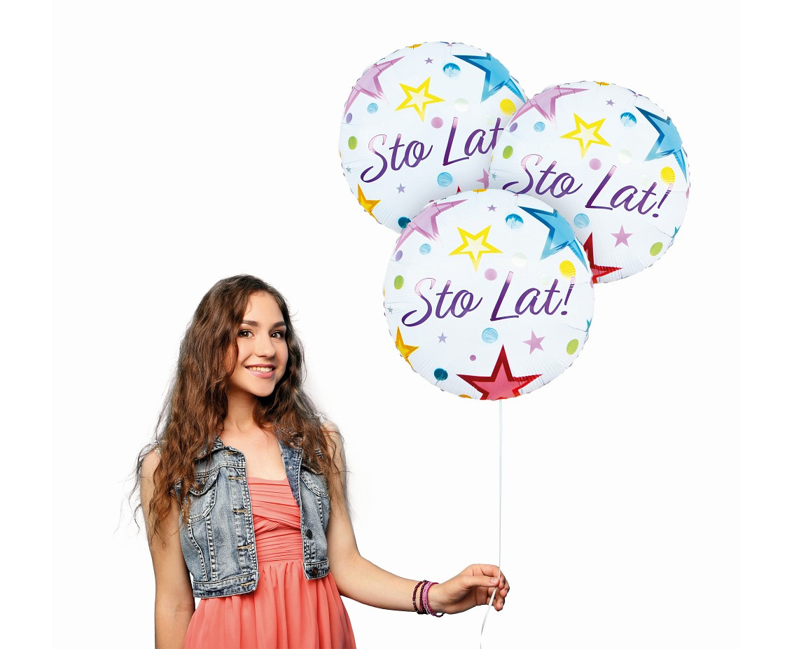 Foil balloon Sto Lat, 18"