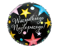 Foil balloon Wszystkiego najlepszego, 18"