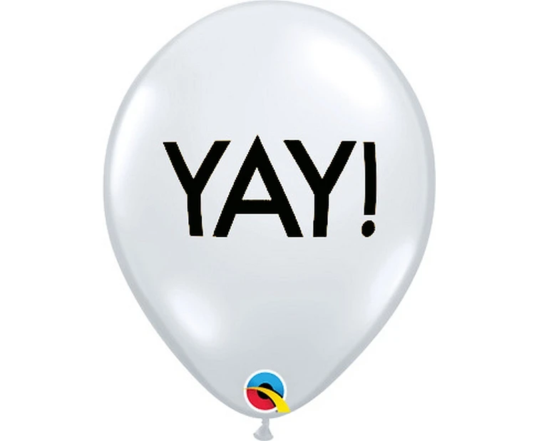 Balloons Anagram 11", QL "Yay!", 25pcs EOL