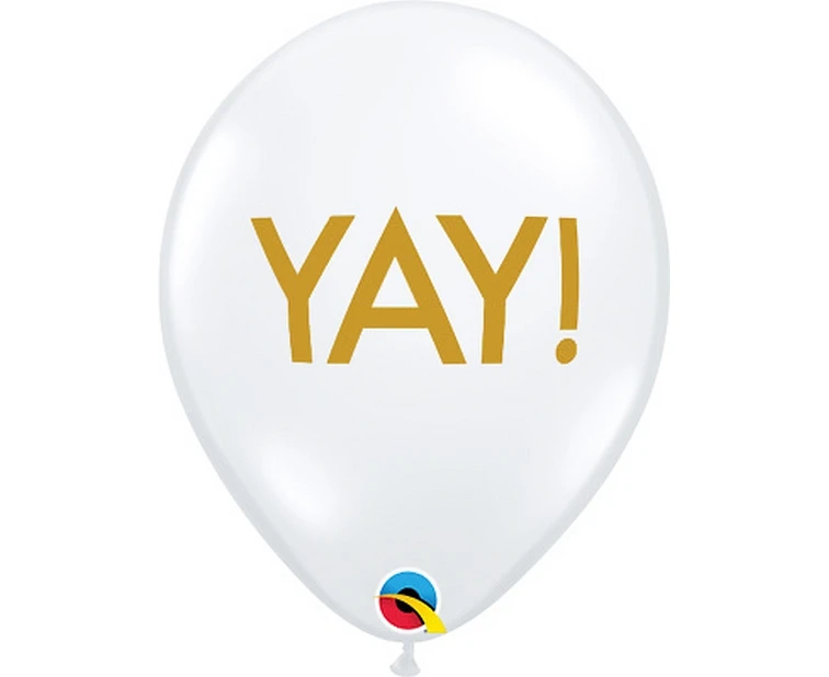 Balloons Anagram 11", RND diamond clear yay!, 25pcs EOL