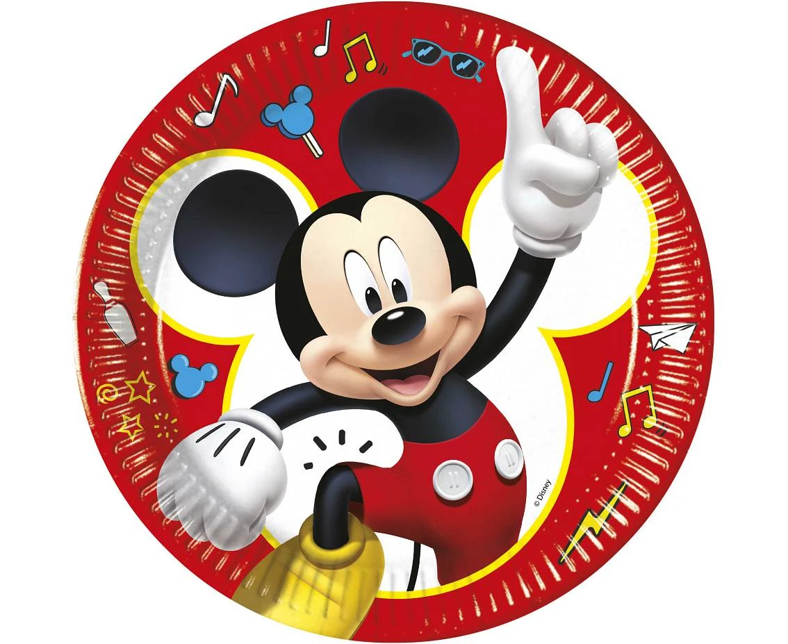 Paper plates  Mickey pals at play disney, 23 cm, 8 pcs EOL
