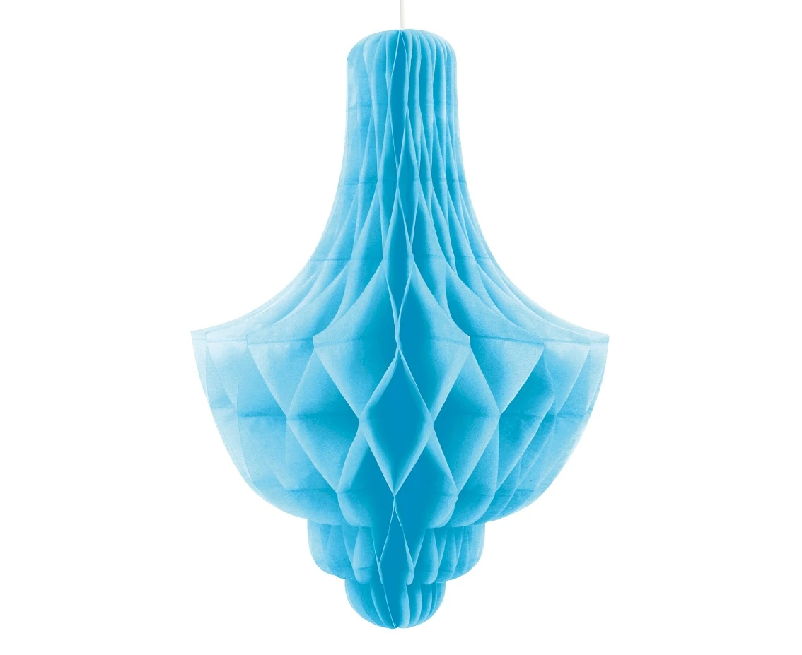 Decorative rosette,powder blue, height 35cm