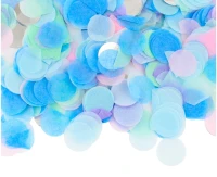 Confetti paper and foil circles, pastel mix, 15 g EOL