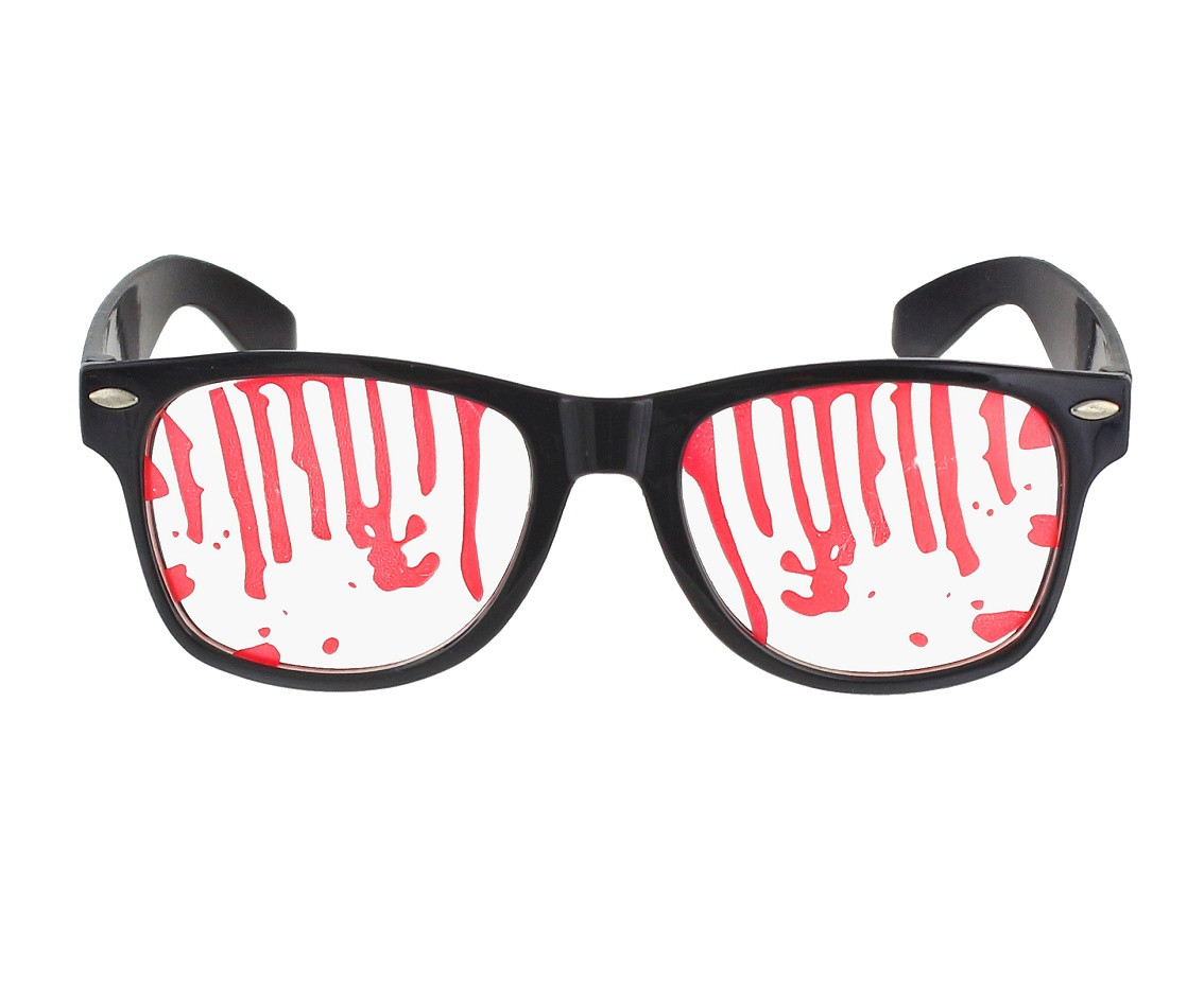 Glasses Traces of blood