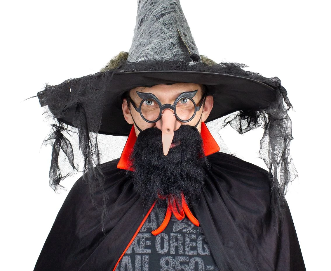 Glasses with nose Baba Yaga