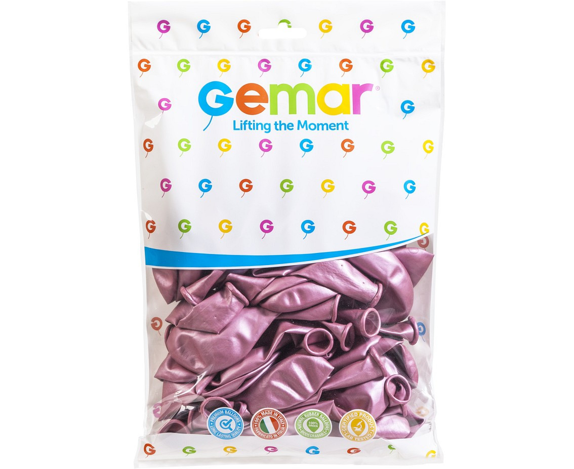 Balloons Gemar 13", shiny pink, 50pcs