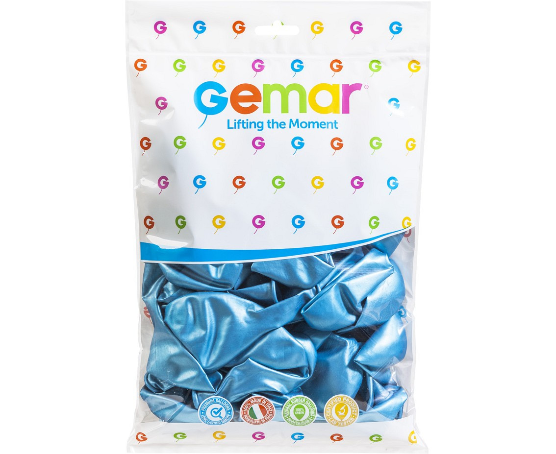 Balloons Gemar 13", shiny blue, 50pcs
