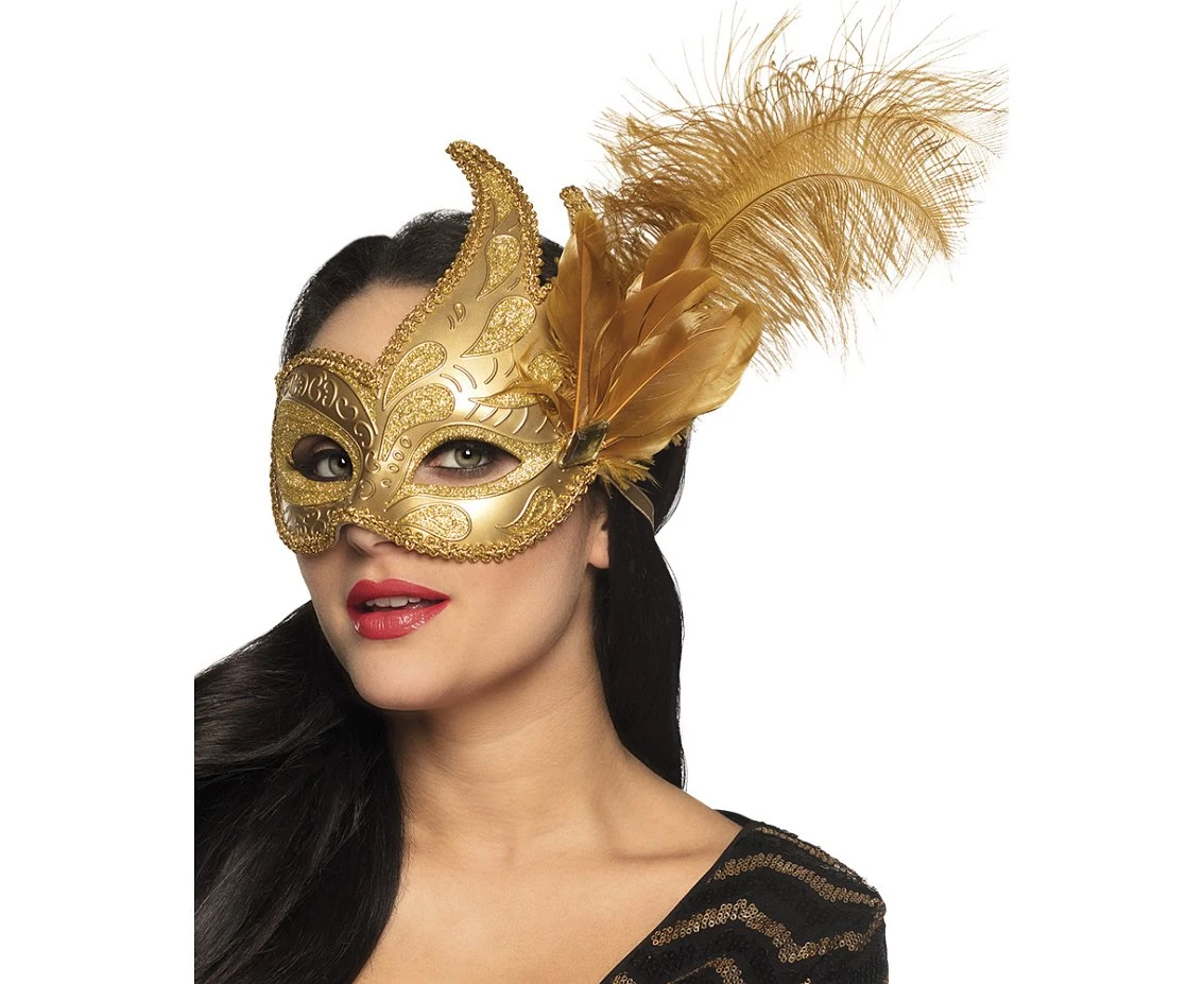 Prezioso Venetian mask, gold